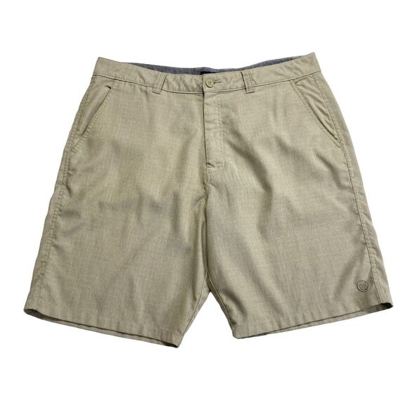 Hang Ten Walking Shorts Surfer Skater Beachwear Tan Sz 38 - Picture 1 of 9